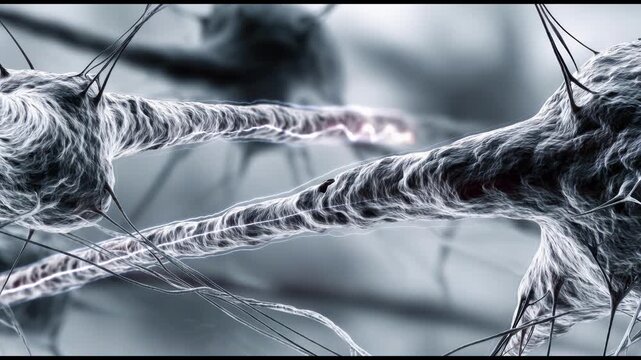 Ultra Realistic Longevity Glow Network Seamless Loop Featuring Luminous Neural Communication, Synaptic Connectivity, and Cellular Neuroscience Background Video.