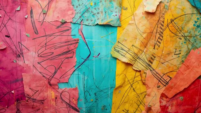 colorful paper texture stop motion background