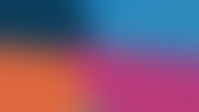 Abstract multicolored multi ocean sunset gradient background with soft mesh transitions and fine grain texture