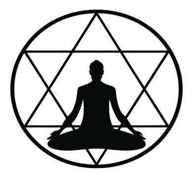 meditation aura circle   ashari purnima vector ico
