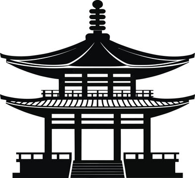 temple roof finial    ashari purnima vector icon