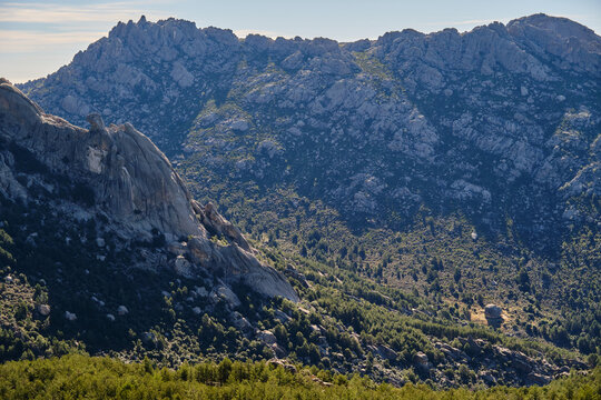 Landscape featuring the iconic cliffs of La Pedriza