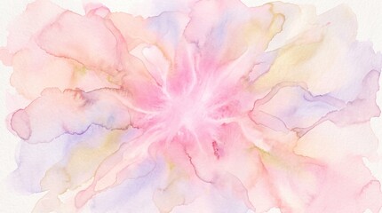 Fototapeta premium Abstract Soft Pastel Pink and Purple Watercolor Bloom Texture Background