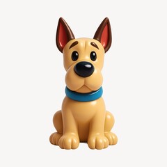 Obraz premium Adorable cartoon dog illustration.