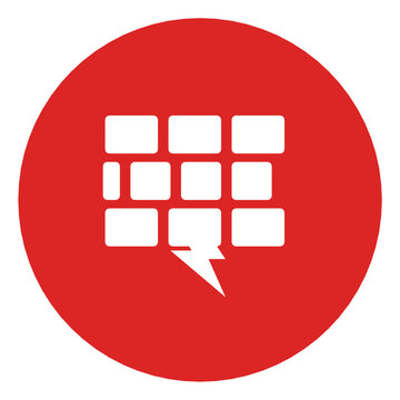 Firewall Protection Icon Color Circle Button Technology Computer Symbol