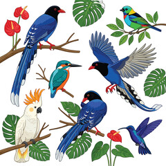 Diverse Female Friends Vector Sticker Set with Women Having Picnic Cafe Meeting Shopping and Hugging Together for Sisterhood and Friendship Banner Design © Remi