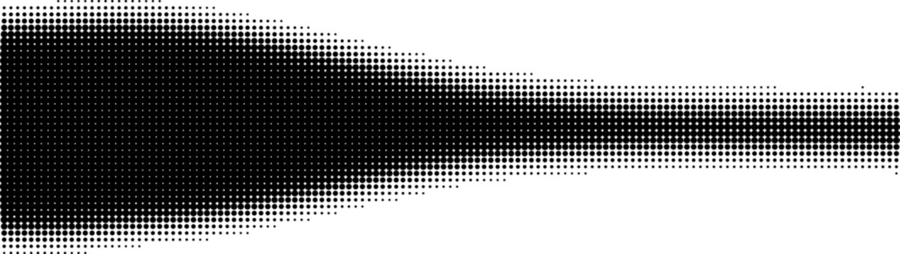 Minimalist black halftone gradient wave vector graphic eps illustration