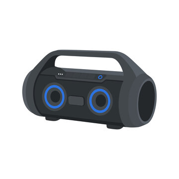 Bluetooth Audio Player Flat Vector Icon Isolated
