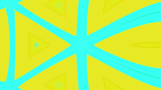 Abstract Neon Kaleidoscope Background with Dynamic Geometric Mandala Pattern, Vibrant Fluorescent Colors, Seamless Loop Animation for Modern Digital Motion Graphics