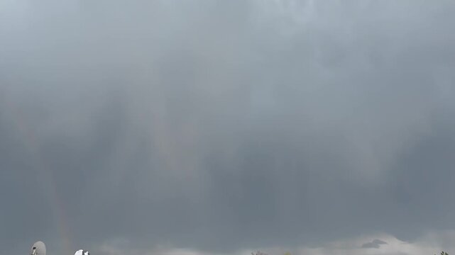 Daytime Lightning Strike during Thunderstorm in Freising, Bavaria, Germany, April 2026, 5x slow motion