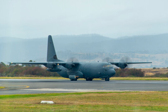 Tactical Airlifter Transport Aircraft on the Tarmac
