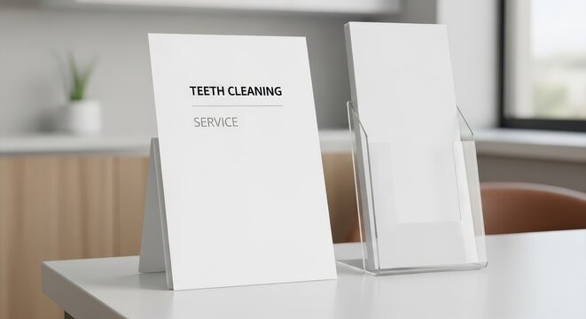 Dental Hygiene Teeth Cleaning Service Information Display Stand