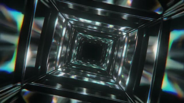 Abstract 3D Glass Morph Abstract Background 017, Seamless Loop 4K
