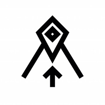 Forward sharp outline style icon. motion graphic animation, perfect for social media, presentations, websites, digital projects, and mobile interface. Alpha channel transparent background