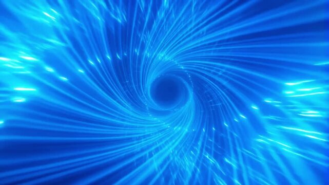motion flying through glowing rotating and the lines color is bule