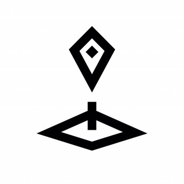 Location Info sharp outline style icon. motion graphic animation, perfect for social media, presentations, websites, digital projects, and mobile interface. Alpha channel transparent background