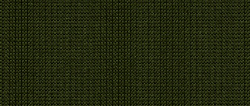 Olive green seamless textile fabric texture background.