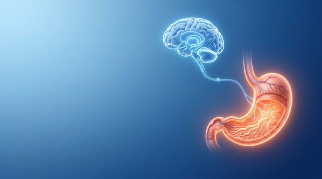 Gut-Brain Axis Connection Illustration