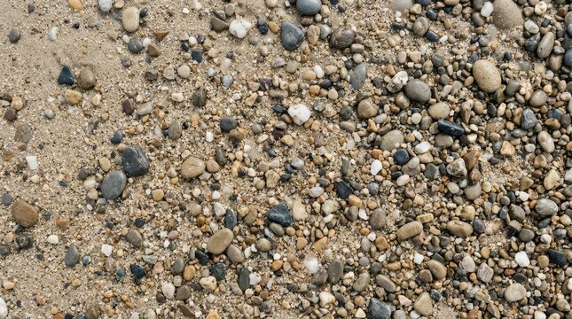 Close up of sand and pebble texture