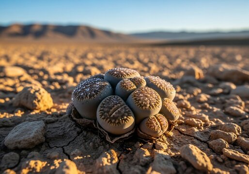 Desert Jewel: Sunrise's Kiss on a Living Stone