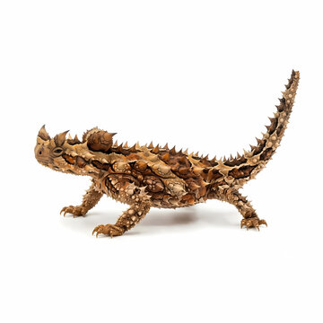 Australian thorny devil reptile standing on rough ground showcasing spiky skin texture and unique defense mechanisms evolved for survival in arid desert environments across the harsh outback