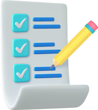 3d paper task management todo check list