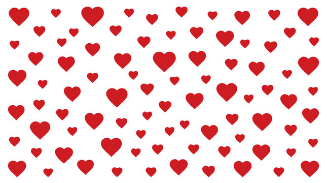 Endless Passionate Red Hearts Wallpaper Infinite Loving Backdrop Texture