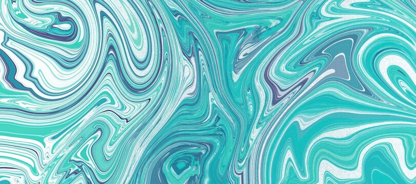 Aqua  Swirly Marbling background wallpaper 