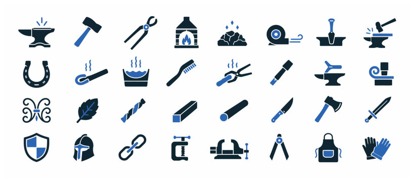 Collection of various tool icons.