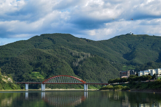 충청북도 단양군 남한강 단양 고수대교, Danyang Gosu Bridge, Namhan River, Danyang-gun, Chungcheongbuk-do