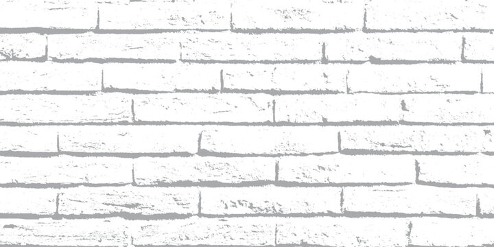 abstract gray and white grunge brick wall texture background and rough stone surface details on a clean white backdrop. ideal as a rustic urban overlay.
