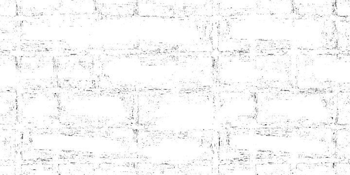 abstract black and white grunge square texture distressed geometric cube line pattern on a clean white backdrop.