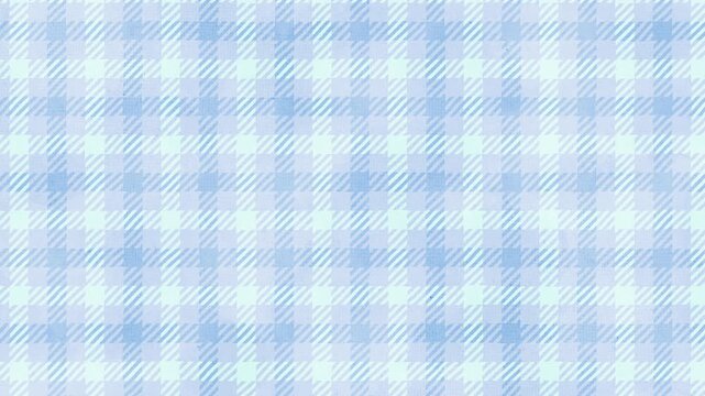 Soft pastel blue gingham check motif repeating motion backdrop