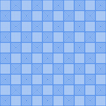 Seamless geometric background with a square pattern for fabric or paper. Vector texture.