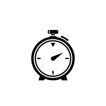 Stopwatch timer clock icon symbol.