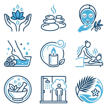 Relaxing Spa and Wellness Treatments with Aromatherapy and Massage Therapy.