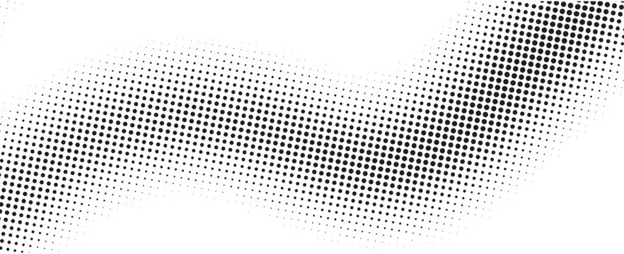 Abstract wave halftone pattern vector