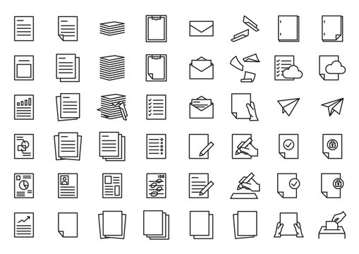 書類のアイコンセット