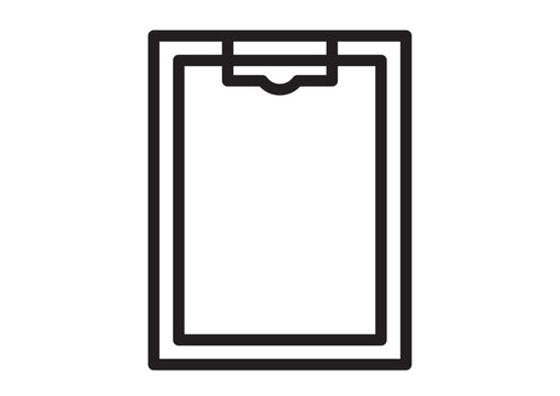 バインダーに挟んだ記録紙のアイコン