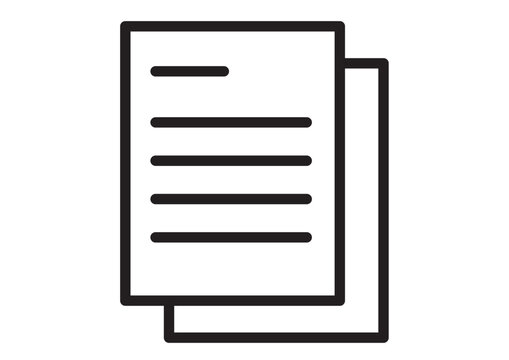 書類が2枚重なっているアイコン