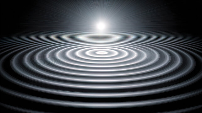ultrathin. Concentric magnetic field lines of pure light warping space around a laser beam. STEM education sheets, lab safety posters, designed for biotech research communications, used by teachers.
