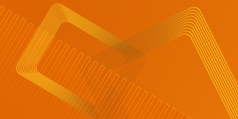 Orange abstract background. Minimal pattern. Vibrant gradient geometric lines. Modern design. Suit for banner, cover, business, flyer, poster, website, brochure, corporate © Zaman