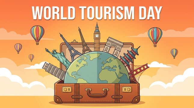 world tourism day, traveling, landmarks