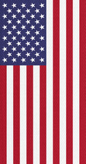 Obraz premium USA red, white and flag vertical for 250th Anniversary