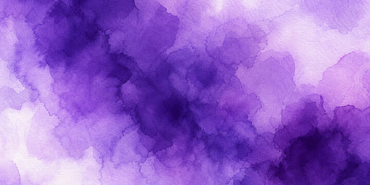 Violet Ink Wash Soft Purple Pigment Diffusion Watercolor Texture Background