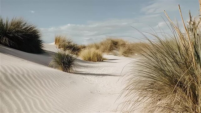 Soft, white gypsum dunes under a vast blue sky, with rippled textures from the wind. The White Sands of New Mexico

