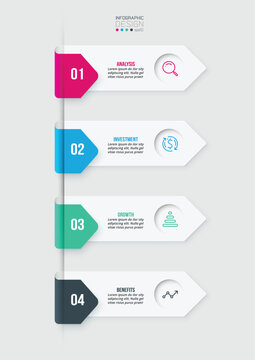 Infographic template business concept with workflow.