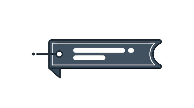 Speech bubble ribbon banner label, empty callout message box isolated transparent PNG