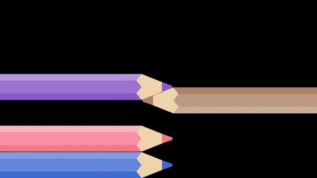 Colored Pencil Transition Animation