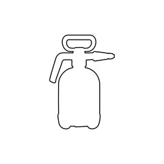 Obraz premium garden sprayer outline pesticide sprayer tool isolated on white background